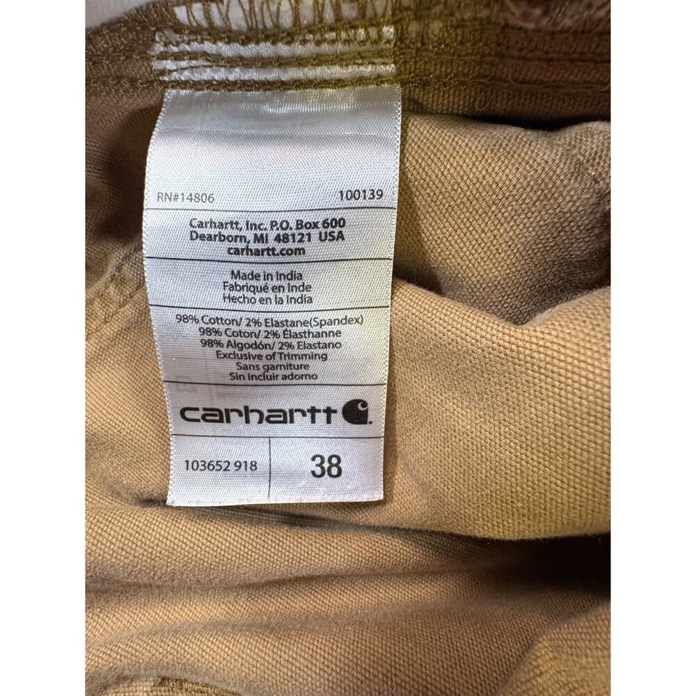 Carhartt Men's Rugged Flex Relaxed Fit Canvas Work Shorts SZ 38 Inseam 10.5 - Picture 10 of 11